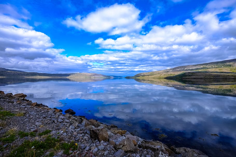 iceland, cloud - sky, water, beauty in nature, scenics - nature HD wallpaper