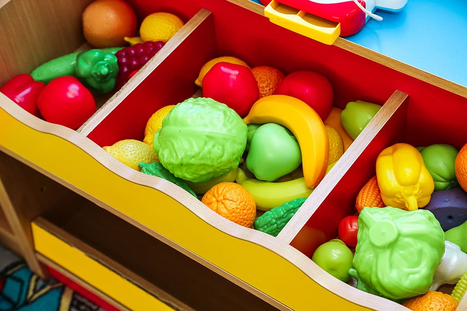 vegetables, fruit, artificial, gmo, plastic, toy, market, food HD wallpaper