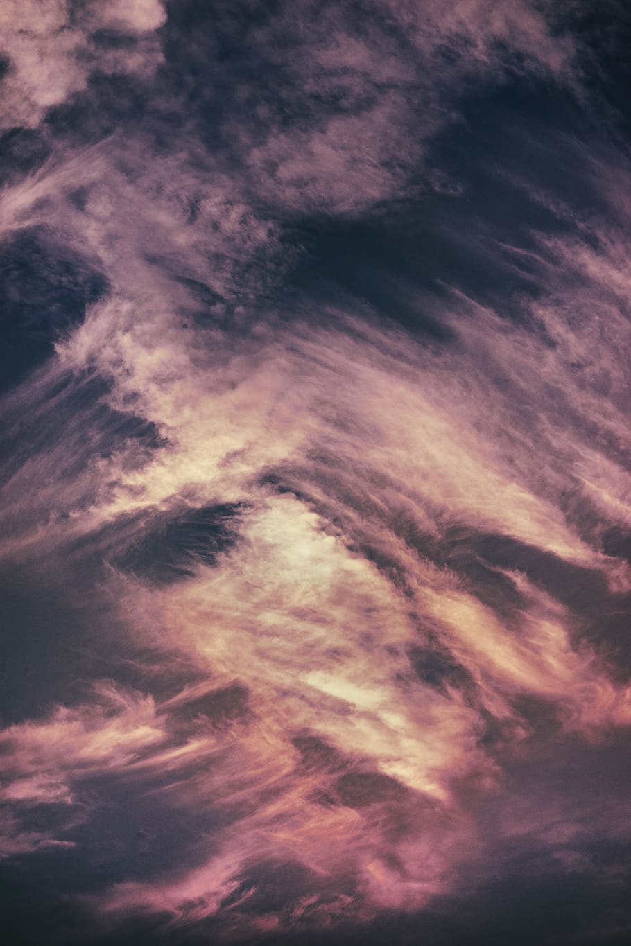 cloudy sky on sunset, nature, outdoors, weather, cumulus, dawn HD wallpaper