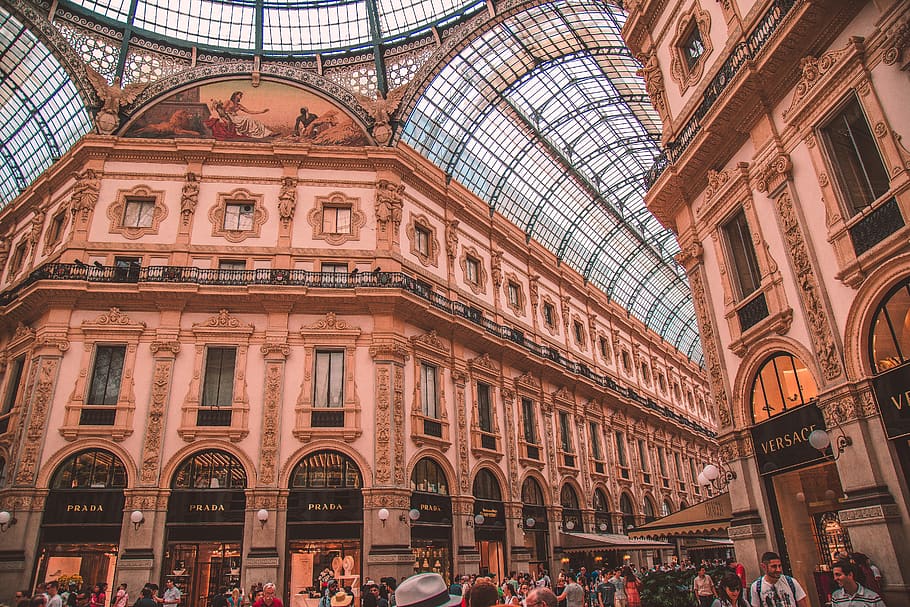 italy, milan, architecture, group of people, crowd, built structure HD wallpaper