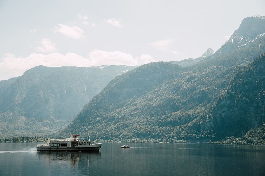 white boat, transportation, vehicle, water, nature, outdoors HD wallpaper
