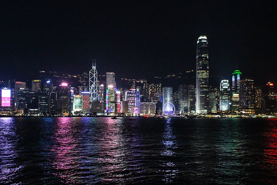 hong kong, star ferry pier, big city, harbor, victoria harbor, HD wallpaper