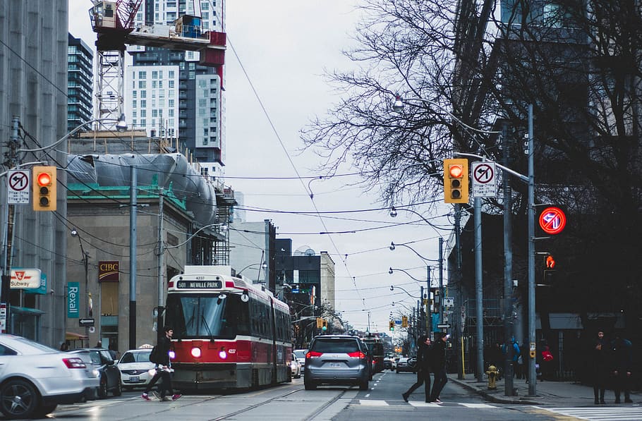 toronto, canada, transit, outside, exterior, city, trees, landscape HD wallpaper