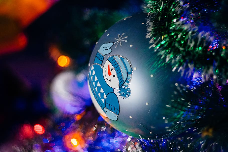 festive, bauble, ball, light, bokeh, tree, chrisma, new year HD wallpaper