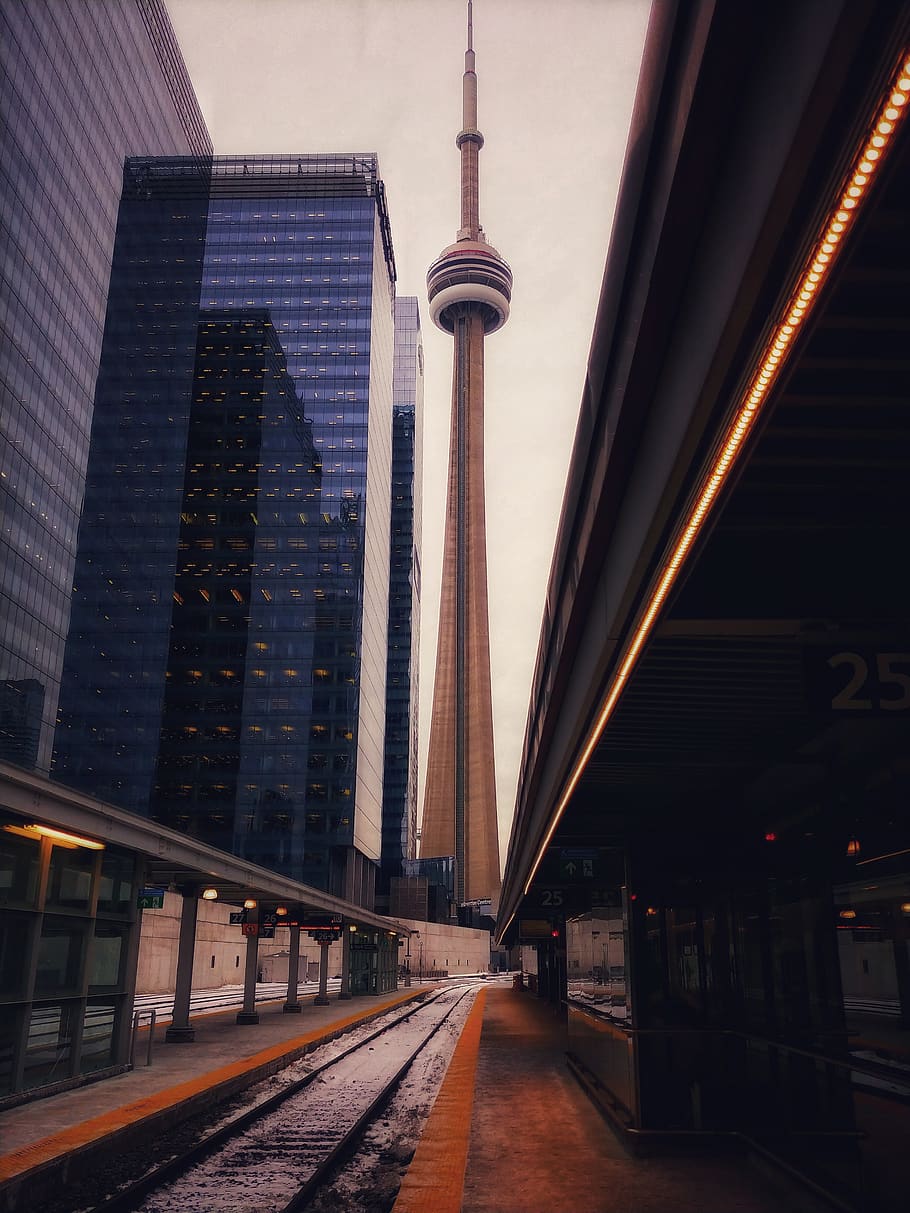 CN Tower during daytime, architecture, built structure, building exterior HD wallpaper