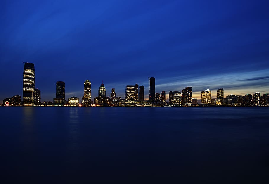 new york, united states, battery park city, architecture, river, HD wallpaper