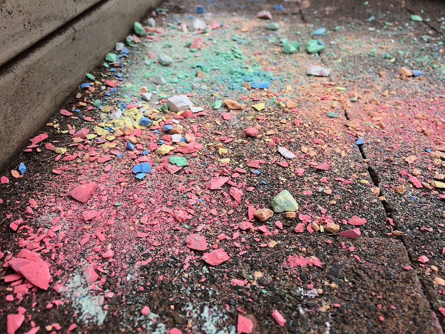 assorted-colored holi powder, ground, paper, blossom, flower HD wallpaper