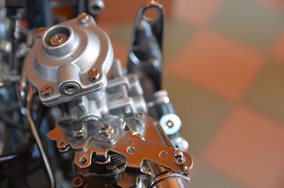metal, machinery, focus on foreground, close-up, no people HD wallpaper