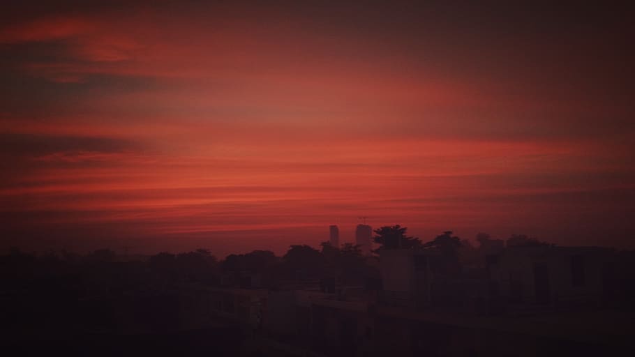 sky, sunset, beauty in nature, scenics - nature, tranquil scene HD wallpaper