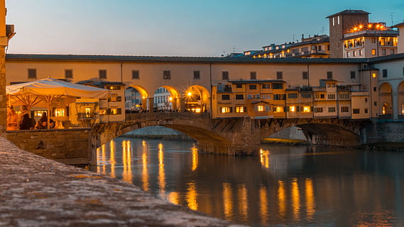 italy, firenze, ponte vecchio, water, architecture, built structure HD wallpaper