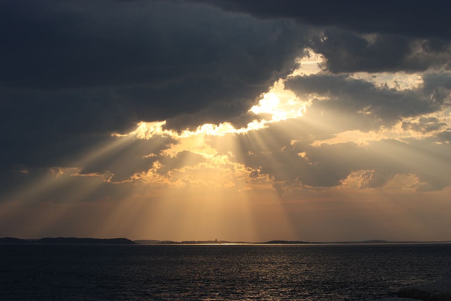 light, flare, sunlight, nature, outdoors, sky, weather, cumulus HD wallpaper