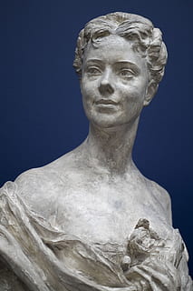 sculpture, statue, art, ancient, face, stone, woman, girl, history HD wallpaper