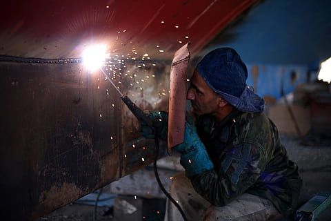 Welder Worker, various, industrial, industry, one person, adult HD wallpaper