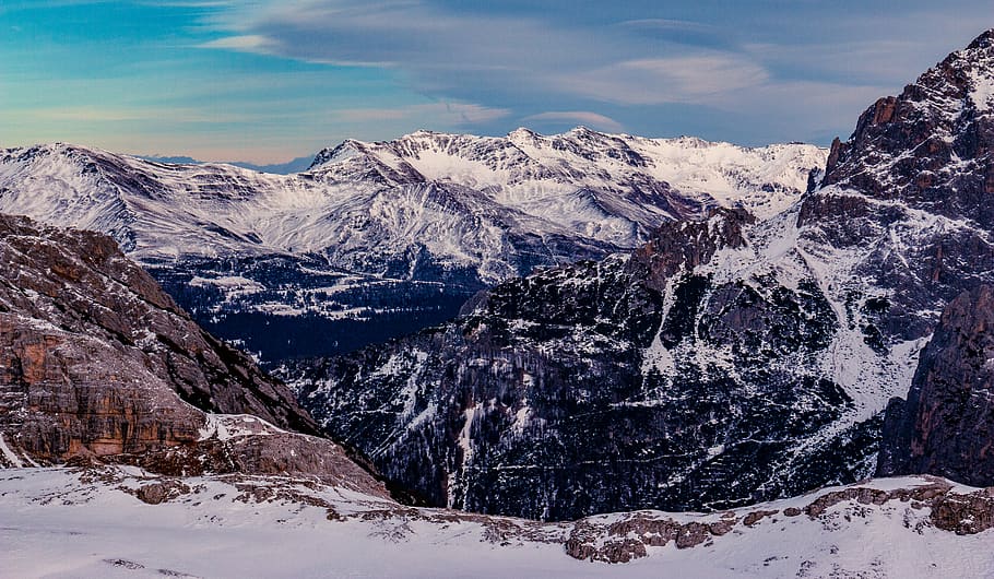 snow, cold temperature, winter, mountain, scenics - nature HD wallpaper