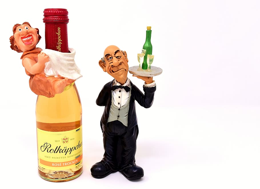 waiter, wine, serve, control, drink, upper, butler, restaurant HD wallpaper