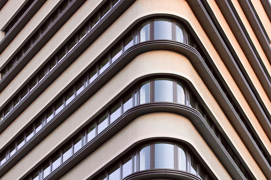 house, facade, modern, corner, city, window, downtown, leipzig HD wallpaper