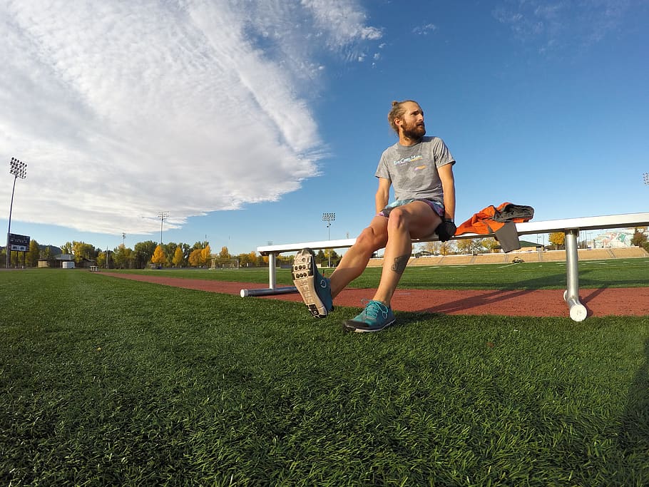 run, runner, rapid city, south dakota, man bun, beard, bearded HD wallpaper