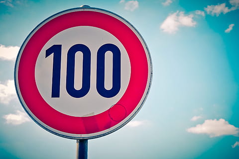 characters, shield, note, street sign, road sign, speed, 100 HD wallpaper