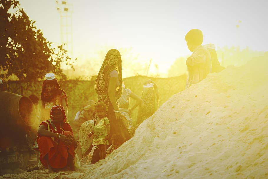 india, gujarat, group of people, men, adult, lens flare, women HD wallpaper