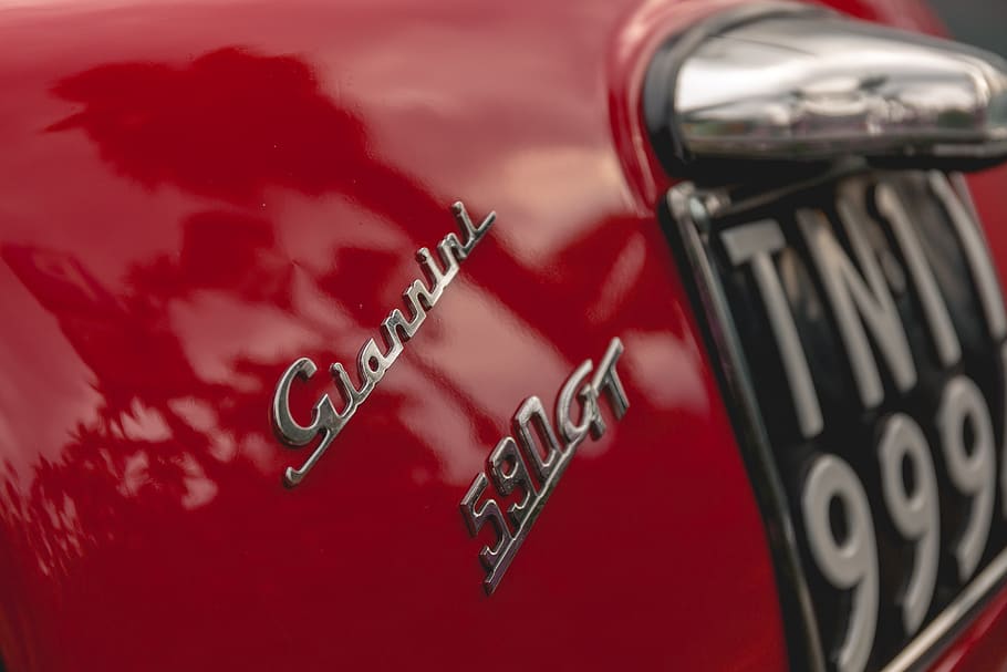 A red muscle car., italy, vintage, drive, race, classic, 590gt HD wallpaper