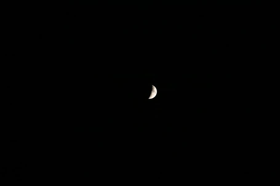 moon, space, sky, night, copy space, beauty in nature, astronomy HD wallpaper