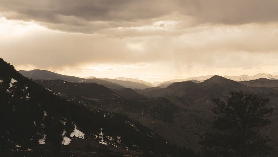 nature, outdoors, mountain, mountain range, slope, peak, landscape HD wallpaper