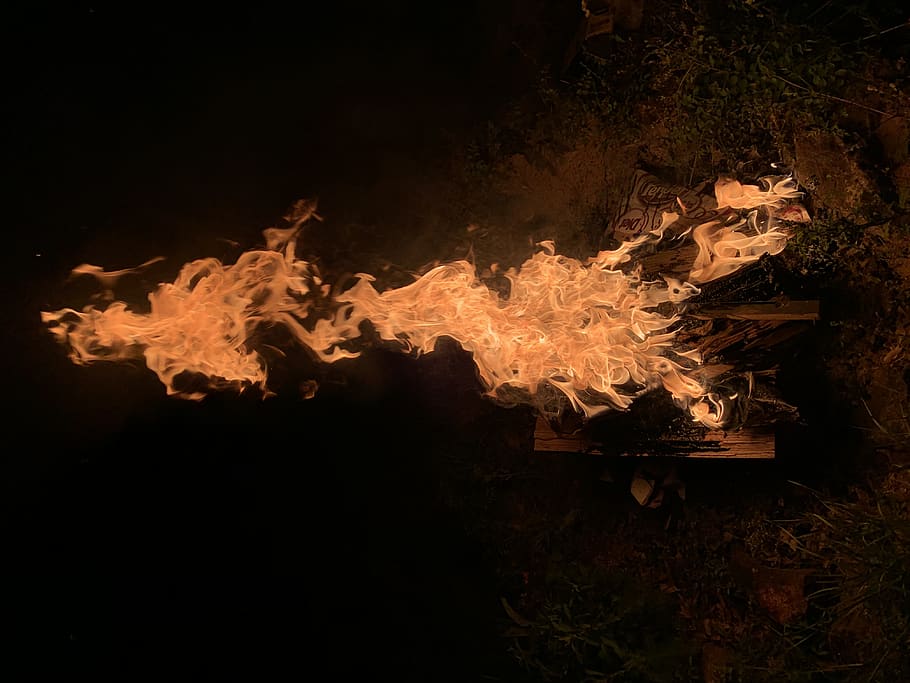 fire, bonfire, flame, tire, nature, outdoors, wilderness, furniture HD wallpaper