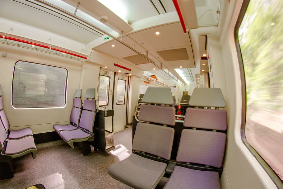 train, renfe, transport, wagon, travel, seat, vehicle interior HD wallpaper