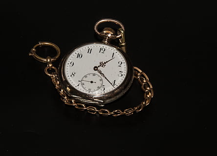 pocket watch, timepiece, clock, nostalgia, antique, hours, minutes HD wallpaper