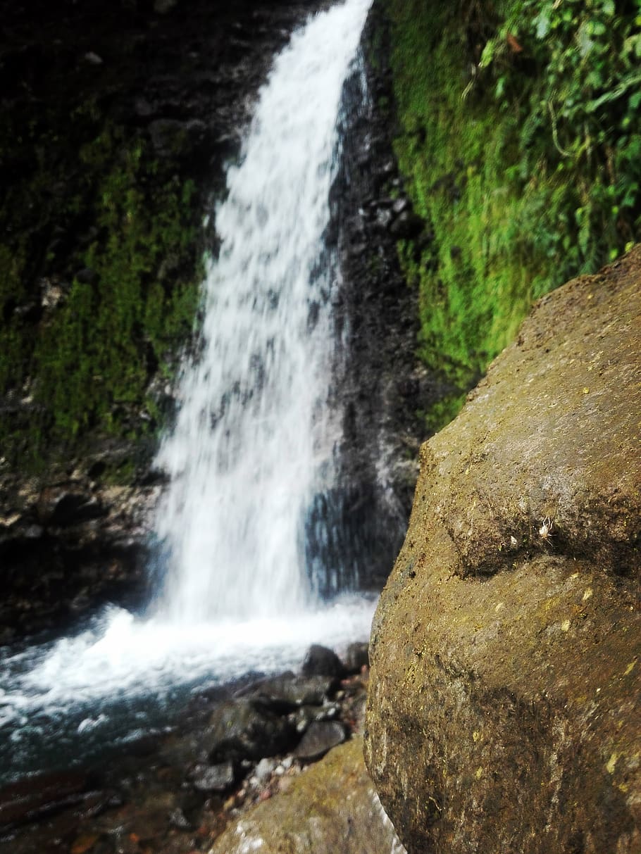 water, motion, rock, rock - object, blurred motion, long exposure HD wallpaper