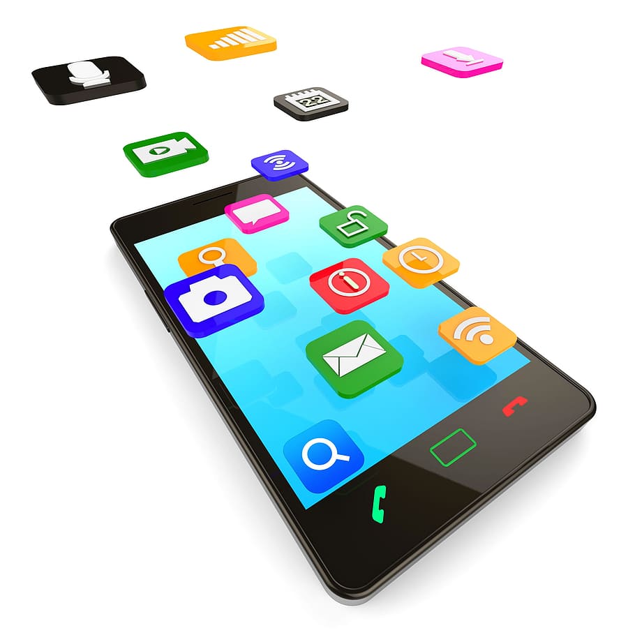 Social Media Phone Showing Application Software And Internet, HD wallpaper