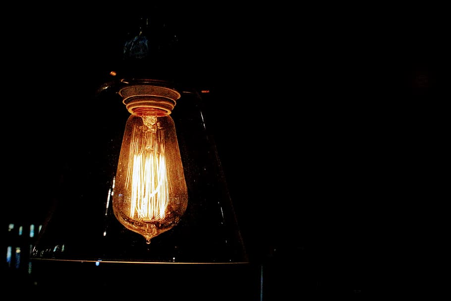 Clear Lantern, bright, bulb, burnt, dark, electricity, energy HD wallpaper