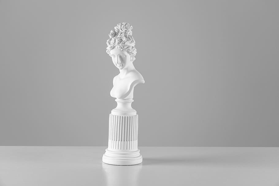 female head bust, statue, art, china, shanghai, light, game, chess HD wallpaper