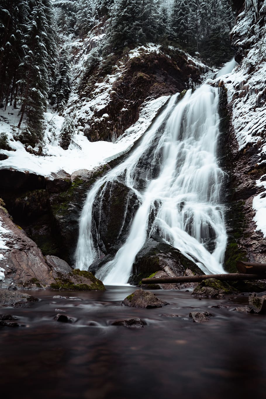 Waterfalls Digital Wallpaper, cascade, cold, environment, flow HD wallpaper