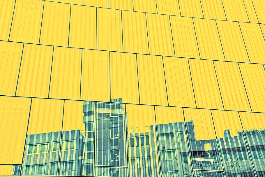 yellow, architecture, built structure, building exterior, no people HD wallpaper