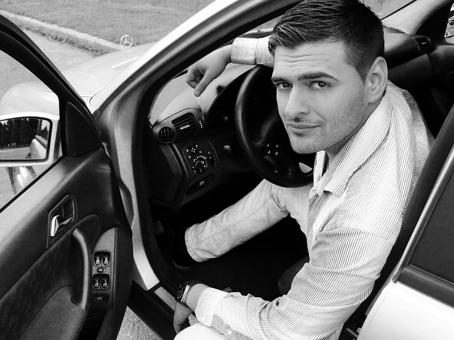 car, vehicle, driver, people, man, portrait, outdoors, motor vehicle HD wallpaper
