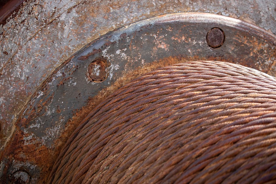 mechanical, rusted, cable, metal, old, technology, mechanics HD wallpaper
