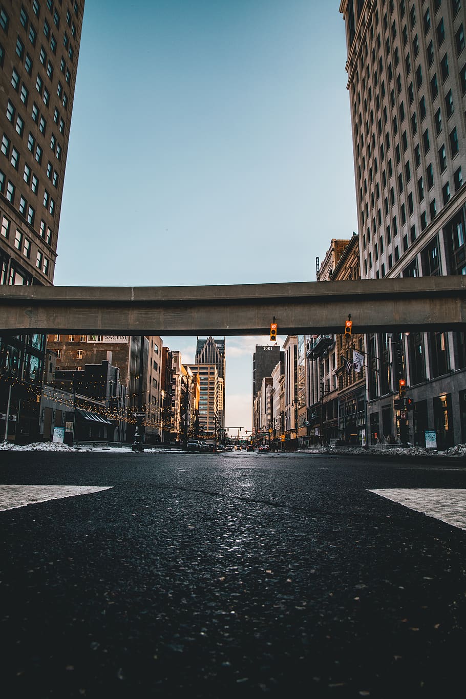black metal bridge, road, town, building, city, urban, metropolis HD wallpaper