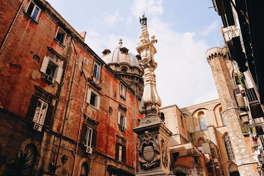 naples, monument, building exterior, built structure, architecture HD wallpaper