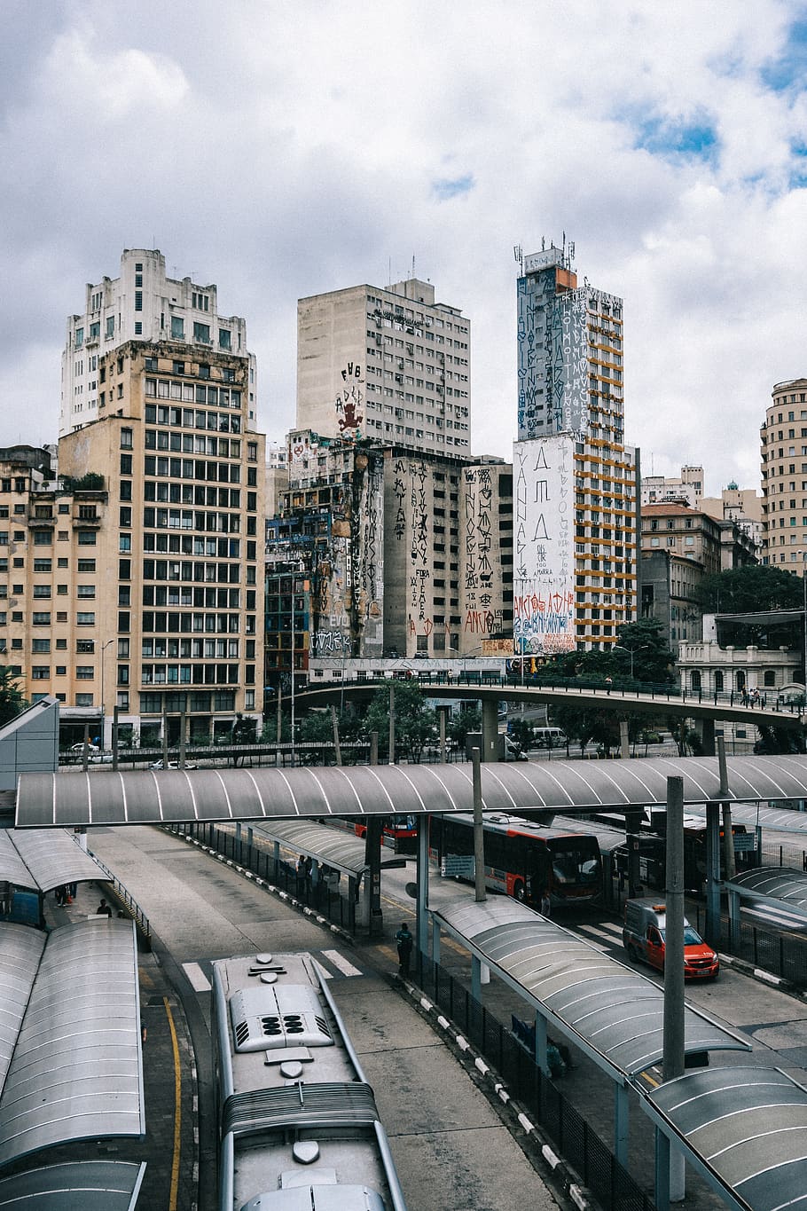 Landscape Photography of Train Railts, architecture, bridge, buildings HD wallpaper