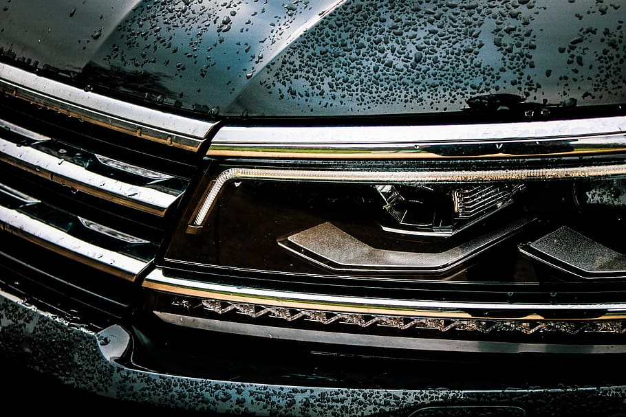 vehicle headlight, car, automobile, transportation, trademark HD wallpaper