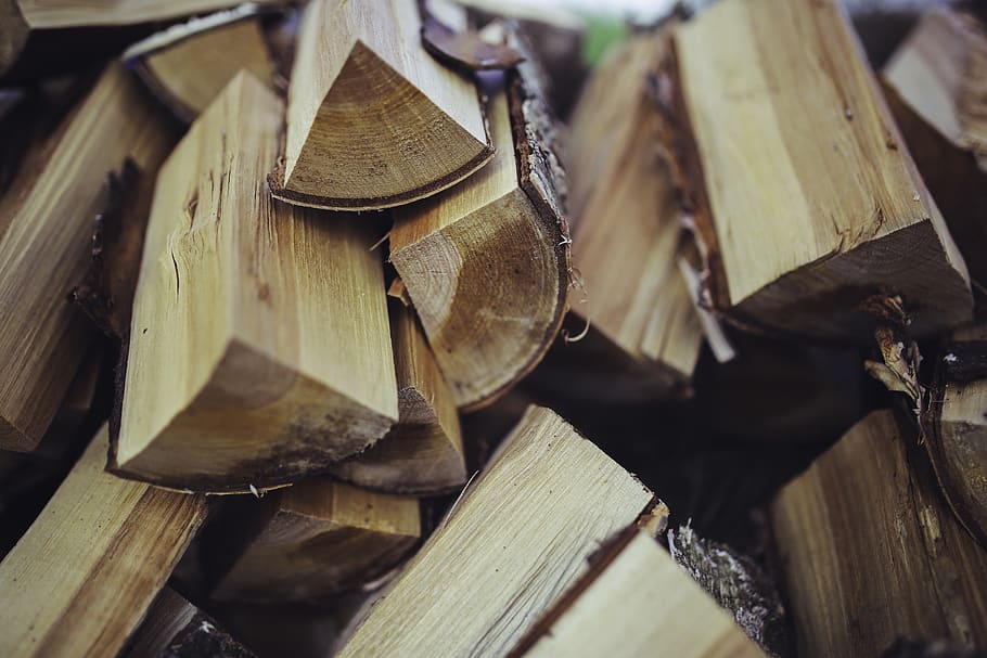 Fireplace Wood, lumber, wood - material, firewood, log, no people HD wallpaper