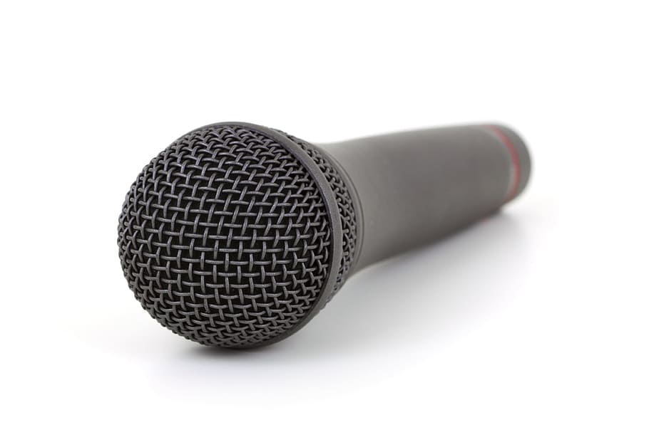 mic, closeup, object, audio, loud, speech, microphone, technology HD wallpaper