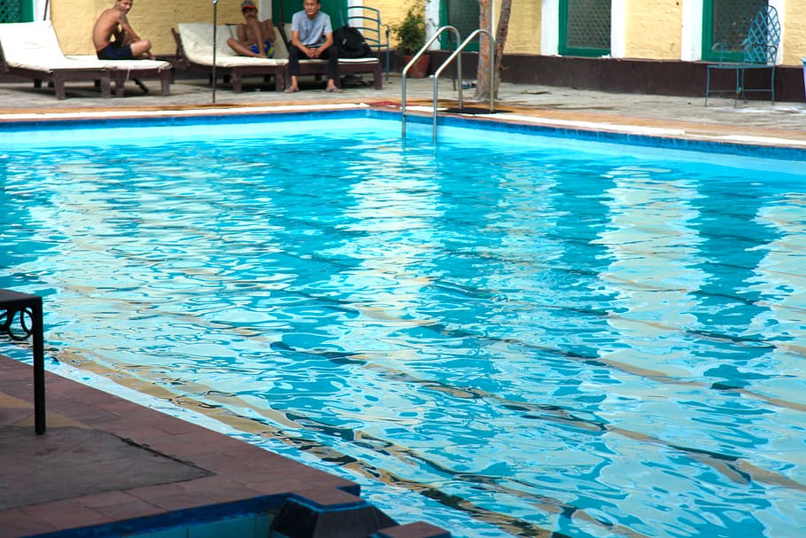 water, pool, swimming pool, poolside, day, nature, blue, lifestyles HD wallpaper