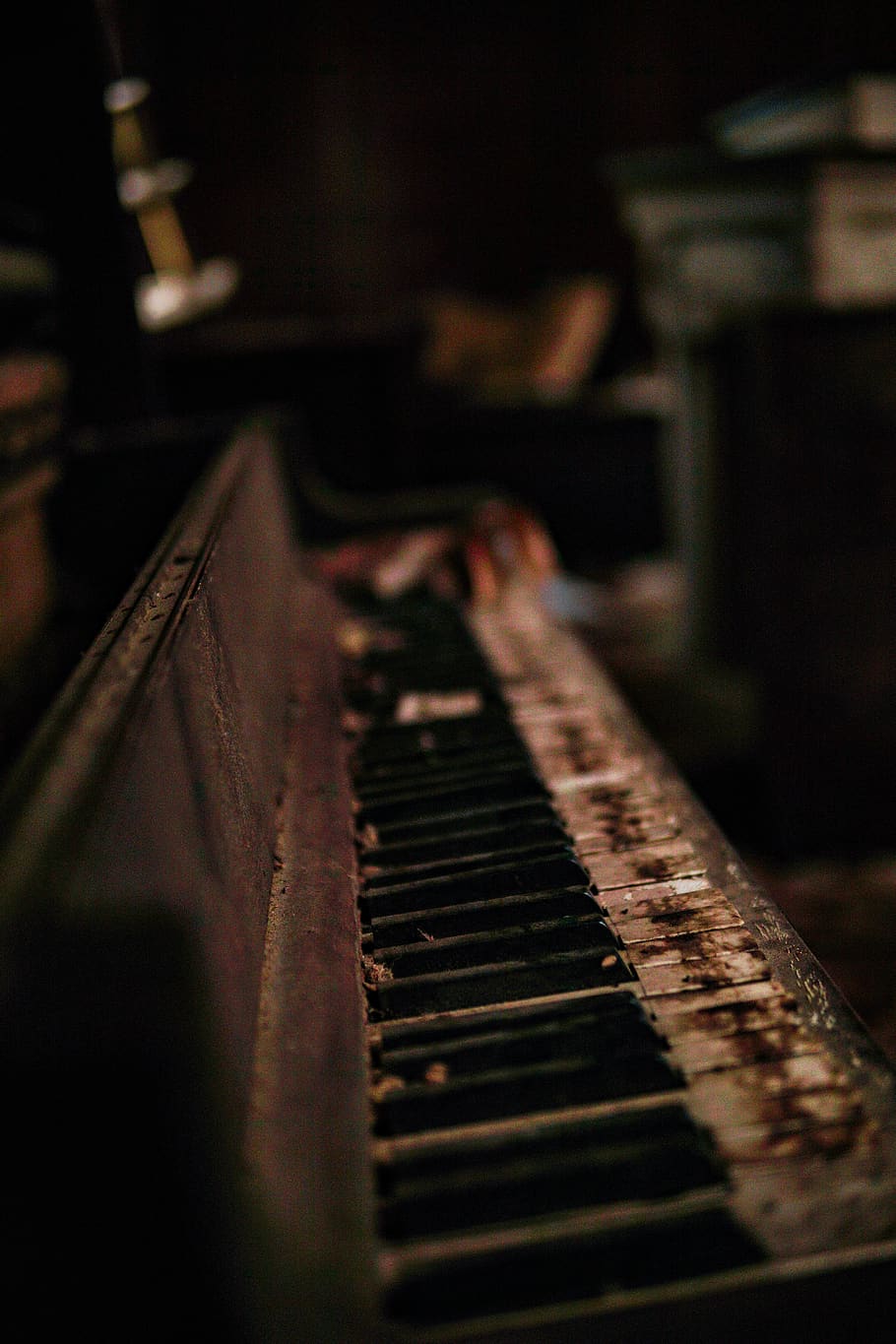 close-up photography of upright piano, leisure activities, musical instrument, HD wallpaper