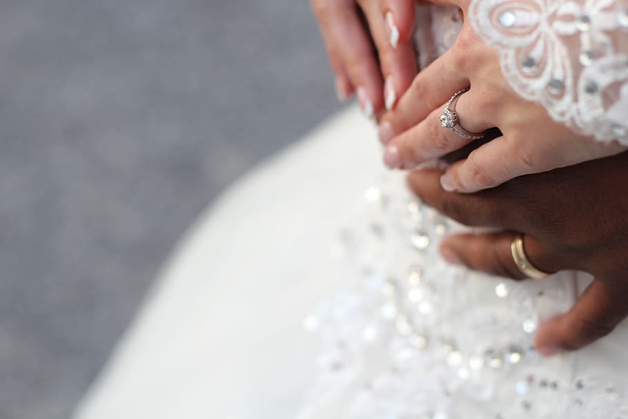 hand, couple, wedding, ring, marriage, bride, groom, human hand HD wallpaper