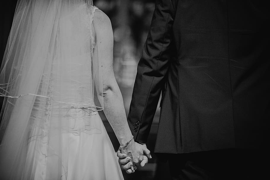 bride and groom, midsection, real people, adult, women, standing HD wallpaper