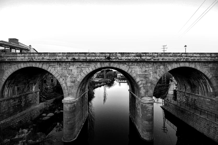 avila, bridge, river, architecture, city, urban, cities, historical HD wallpaper