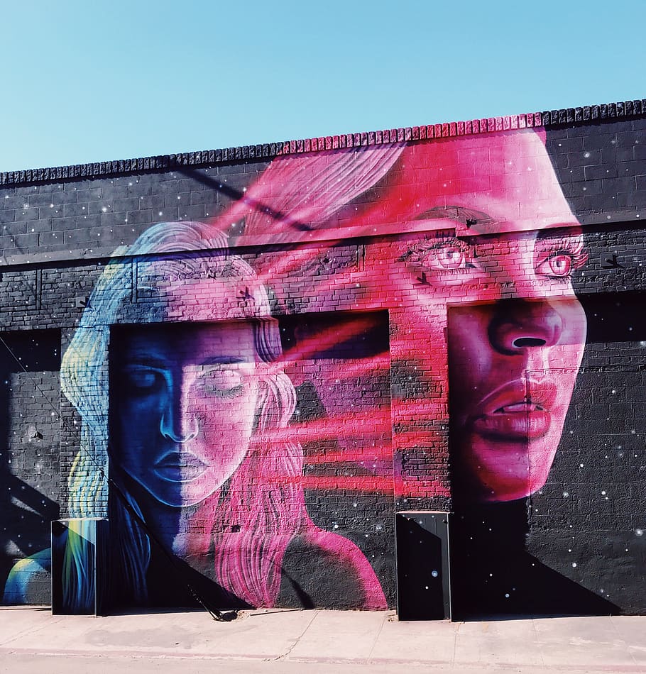 wall paintings, graffiti, art and craft, architecture, creativity HD wallpaper