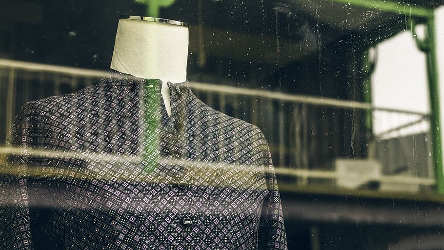 still, items, things, window, display, glass, mannequin, clothes HD wallpaper